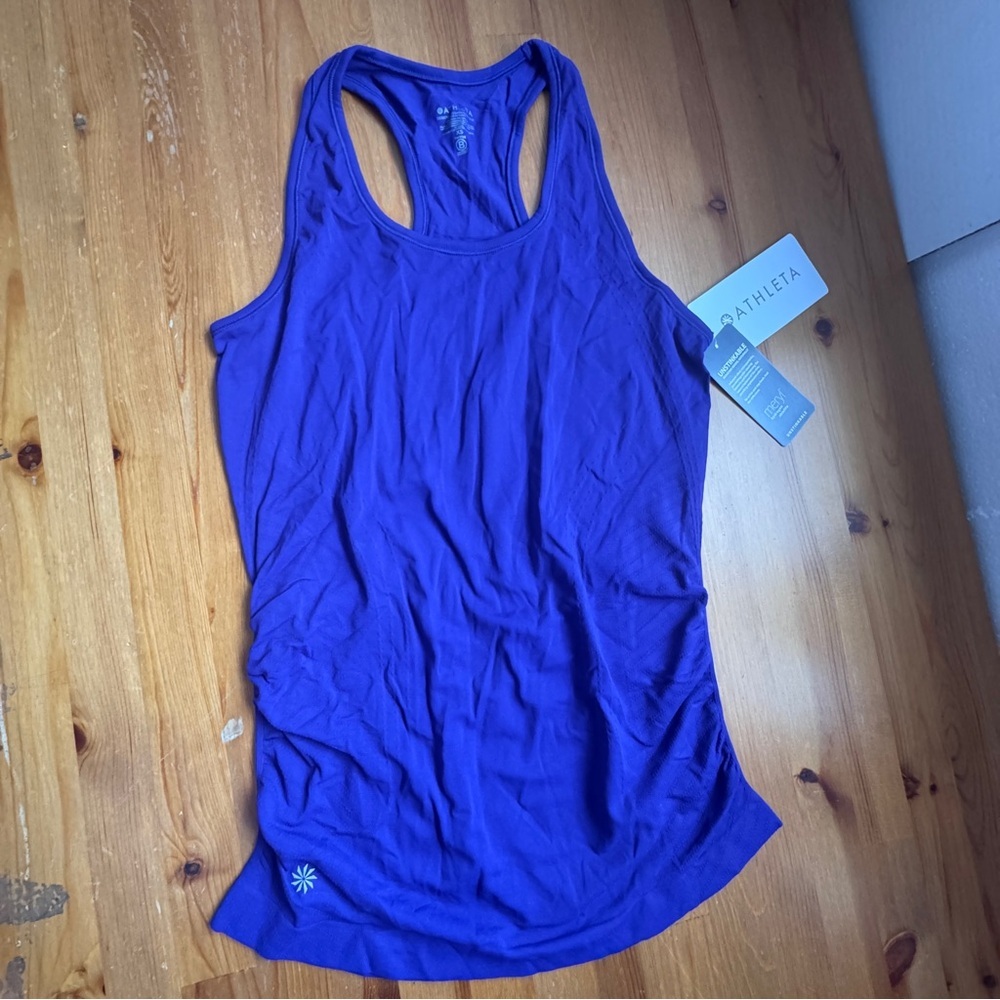 Athleta speedlight purple racer back tank top NWT size Xs - Picture 15 of 16
